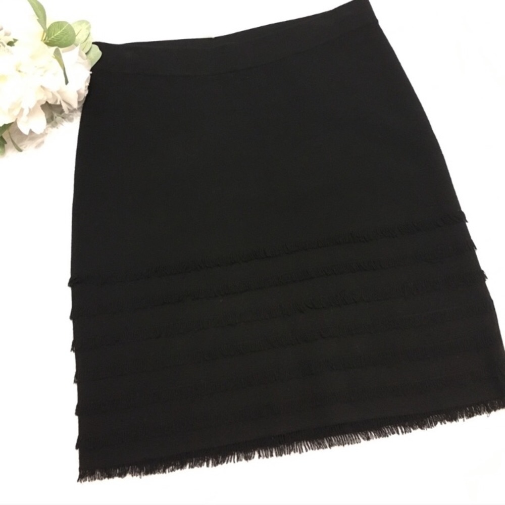 Black Knit Pencil Skirt